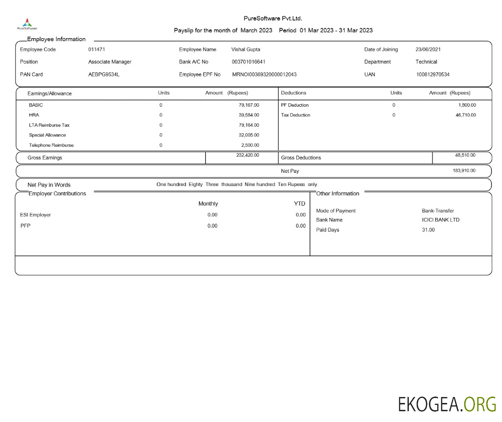 Modèle de fiche de paie PureSoftware aux formats Word et PDF.pdf, 1